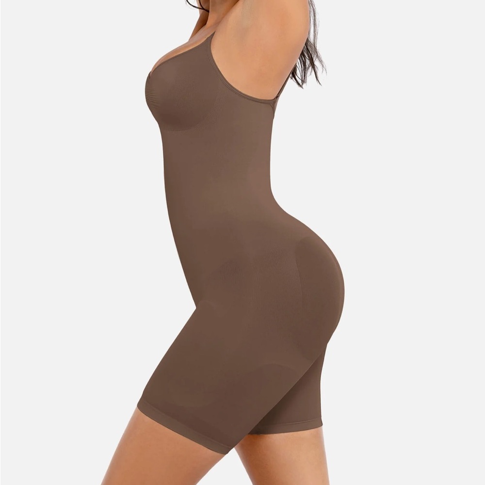 Seamless Brown Shapewear Bodysuit - Picture 3 of 16